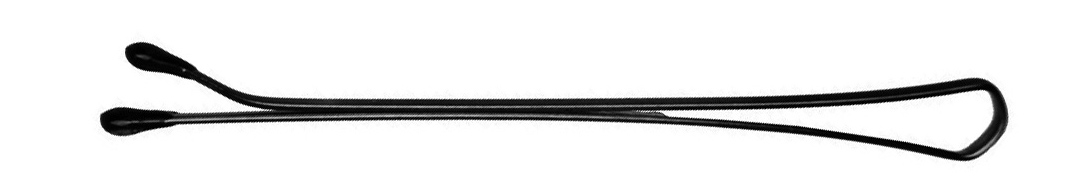 SLN40P-1/60 Невидимки DEWAL черные,прямые 40 мм, 60 шт/уп, на блистере