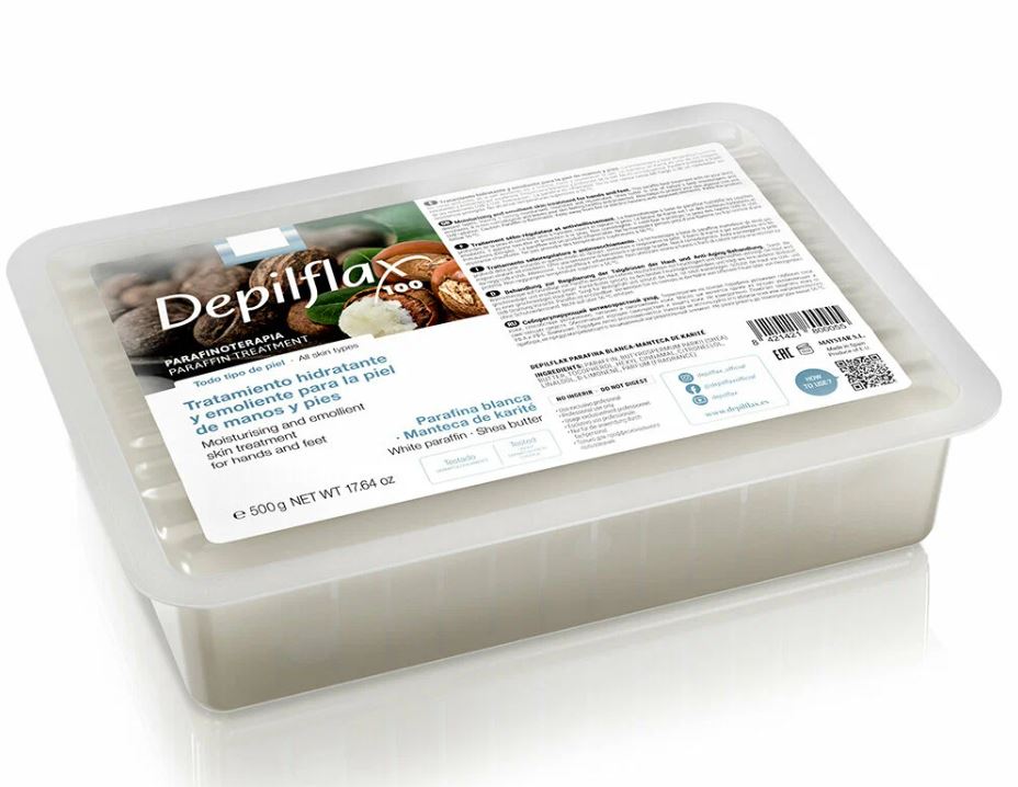 Depilflax Парафин косметический 500 гр. - Белый с маслом Карите