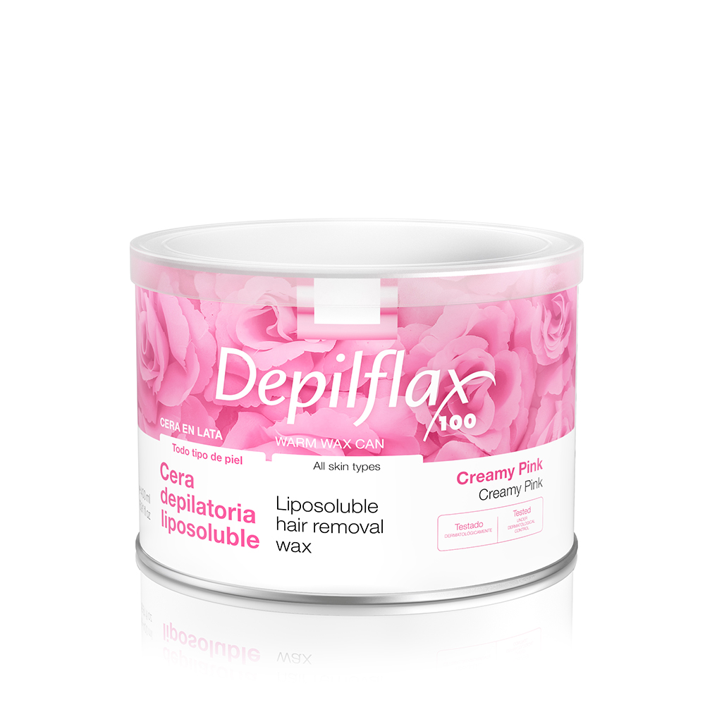 Depilflax Теплый воск в банке 400 мл. - Розовый