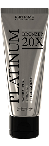 Крем для загара в солярии "Platinum Bronzer 20х" 125 мл
